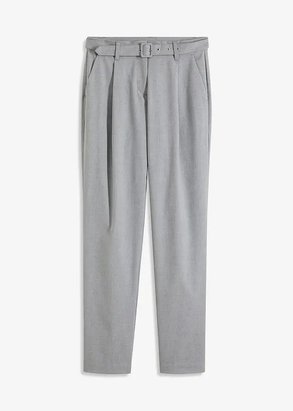 Bandplooibroek met riem, bonprix