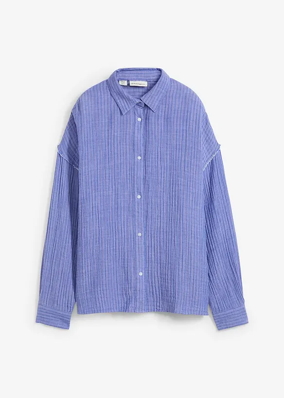Overhemdblouse van mousseline, bonprix