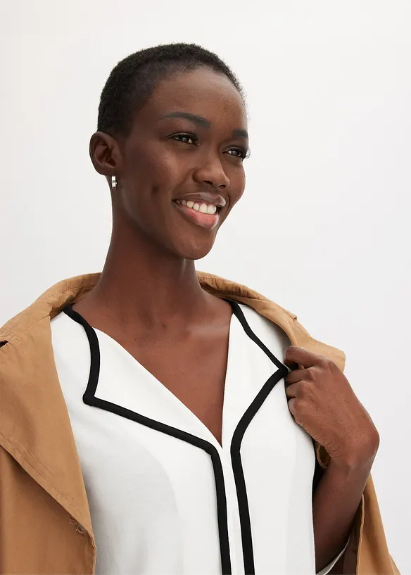 Shirt met contrasterende boorden, bonprix