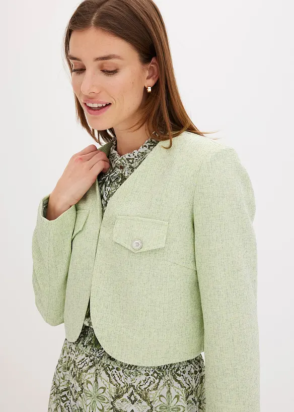 Korte blazer van bouclé, bonprix