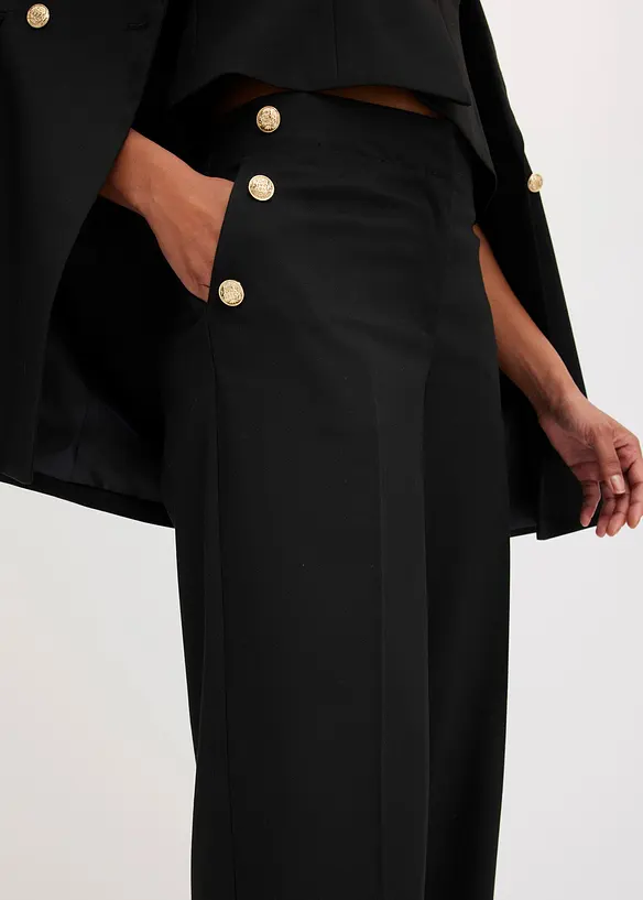 Marlene broek met sierknopen, bonprix