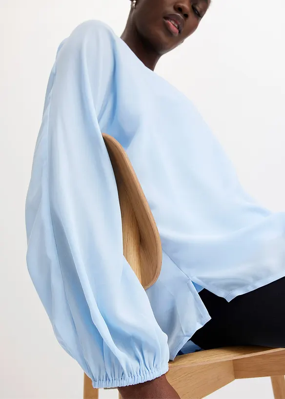Chiffon tuniek met strass, bonprix