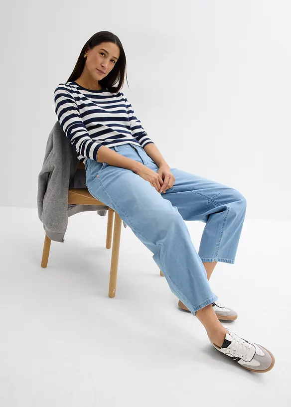 Ballonjeans mid waist, cropped, bonprix