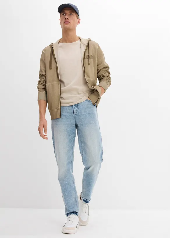 Klassieke stretch jeans, tapered en cropped, bonprix