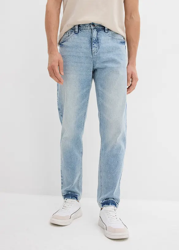 Klassieke stretch jeans, tapered en cropped, bonprix