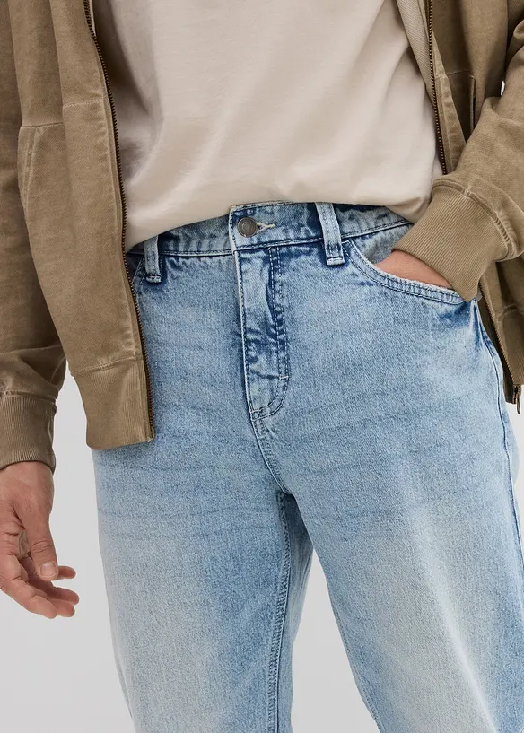 Klassieke stretch jeans, tapered en cropped, bonprix