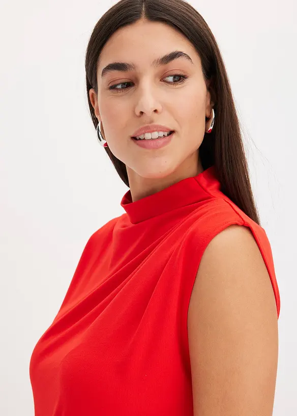 Midi jurk met asymmetrische zoom, bonprix