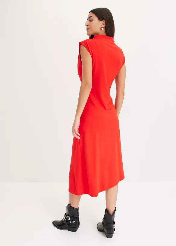 Midi jurk met asymmetrische zoom, bonprix