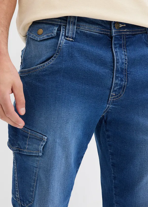 Relaxed fit cargo jeans, straight, bonprix