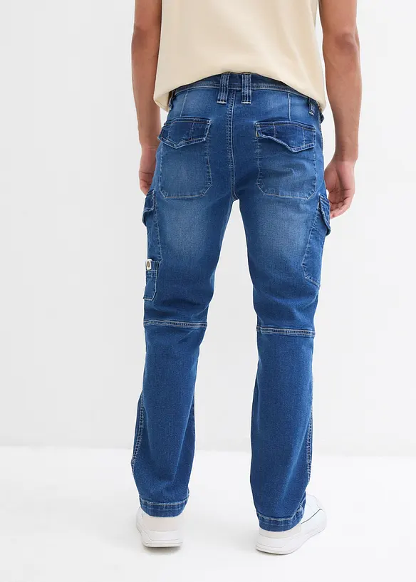 Relaxed fit cargo jeans, straight, bonprix
