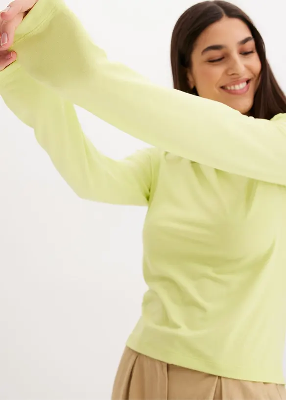 Off shoulder shirt met rimpels, bonprix