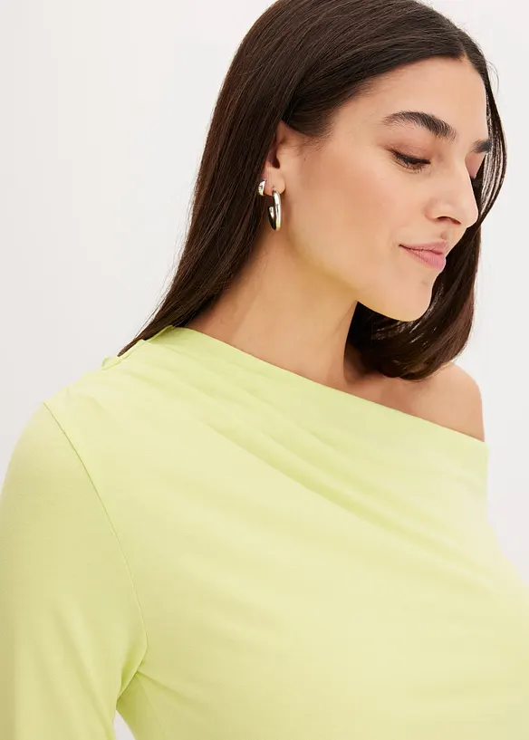 Off shoulder shirt met rimpels, bonprix