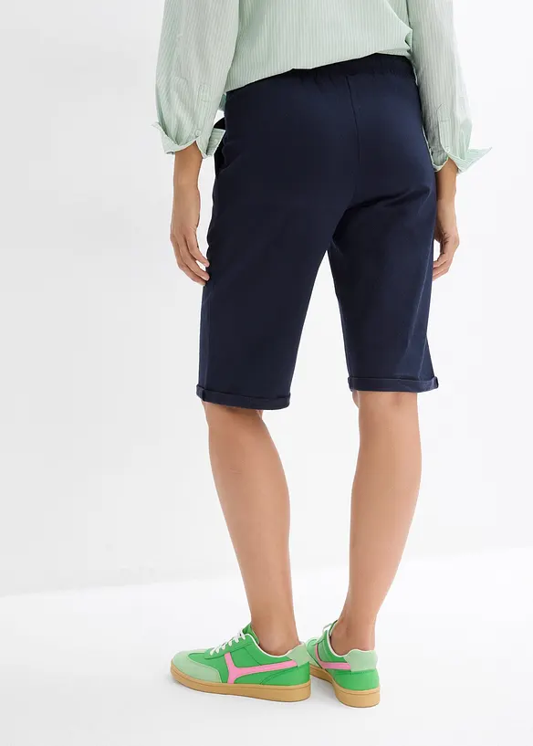 Sweatbermuda met turn-up, bonprix