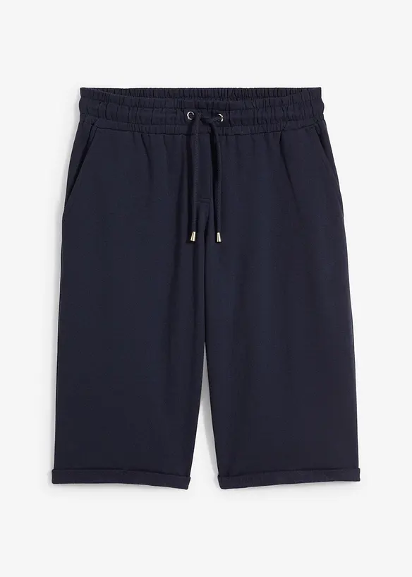 Sweatbermuda met turn-up, bonprix