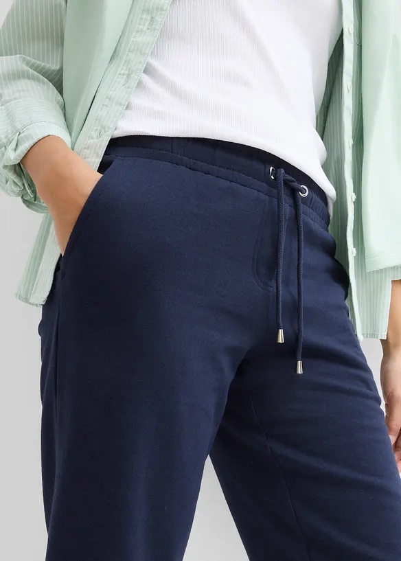 Sweatbermuda met turn-up, bonprix