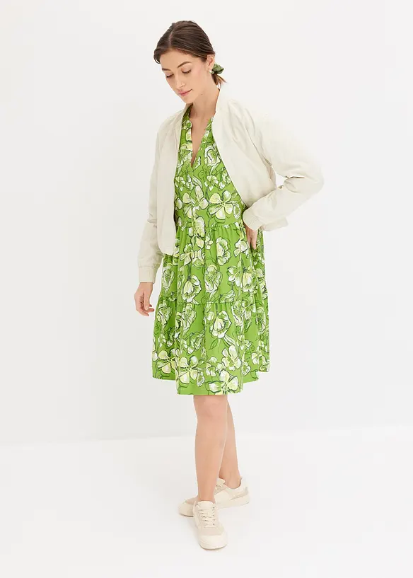 Jersey jurk van een elastische katoen-mix, bonprix