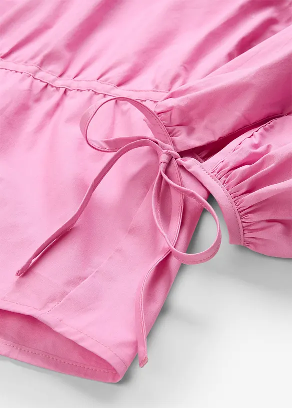 Blouse met strikjes, bonprix