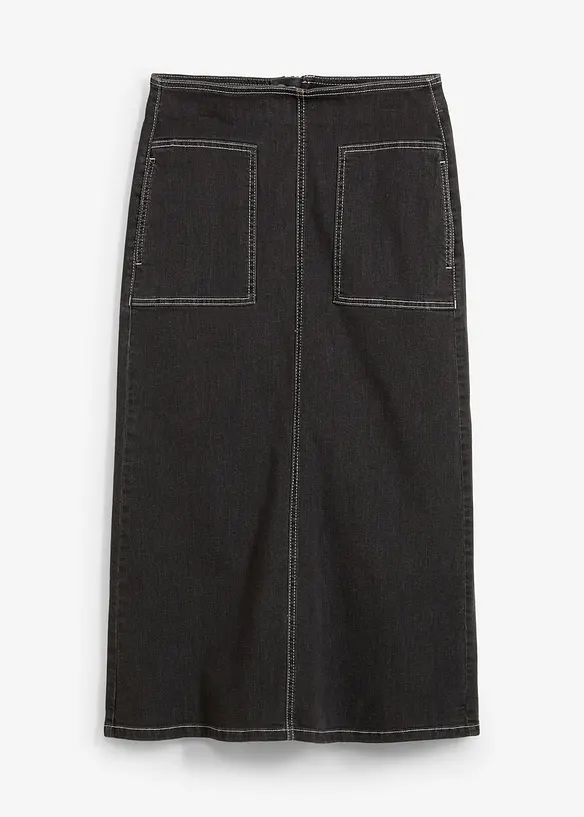 Midi spijkerrok, mid waist, bonprix