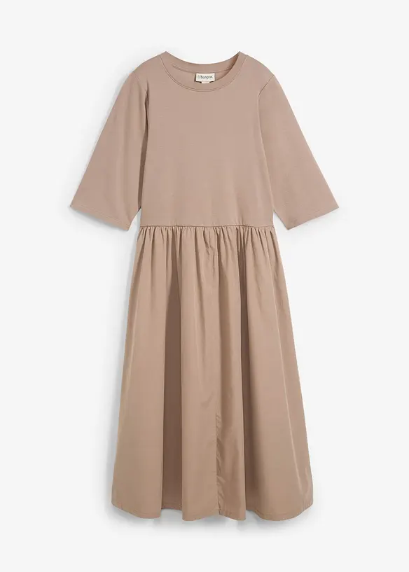 Midi-jurk van puur katoen, bonprix