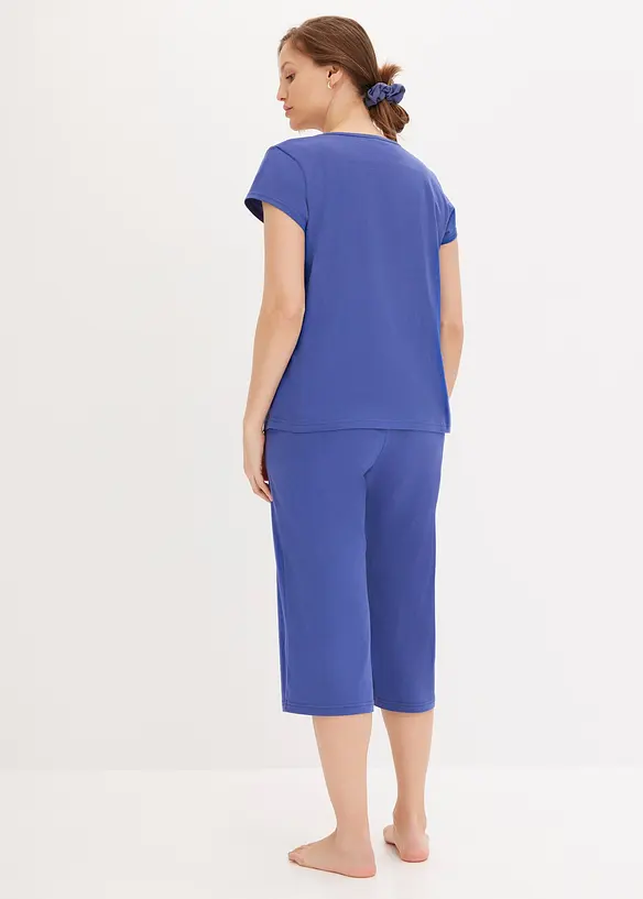 Capri pyjama met wijde culotte, bonprix