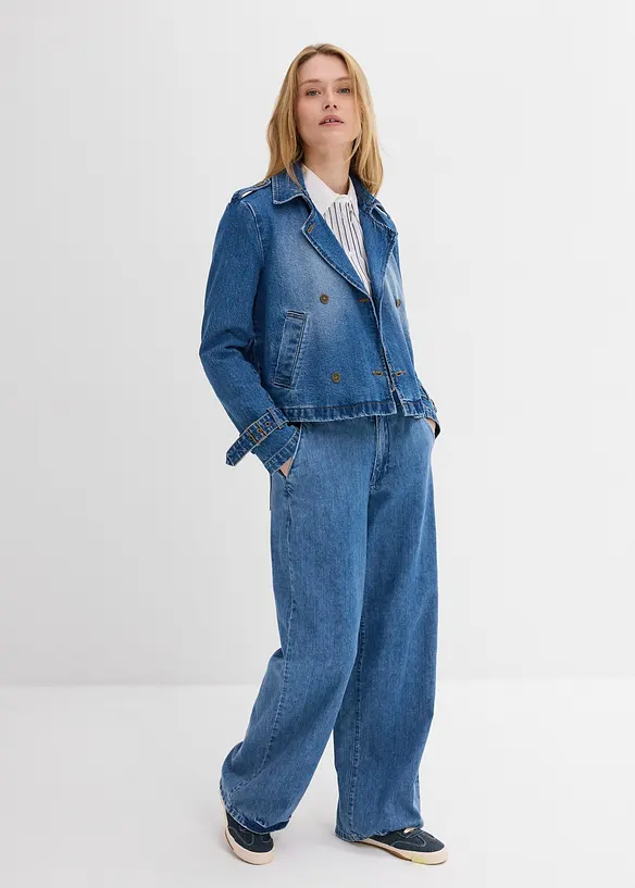 Spijkerjasje in trenchlook, bonprix