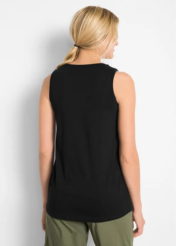 Katoenen longtop met kant, bonprix
