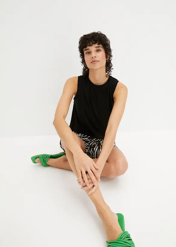 Shirt met drapering, bonprix
