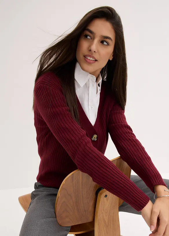 Geribt vest, bonprix
