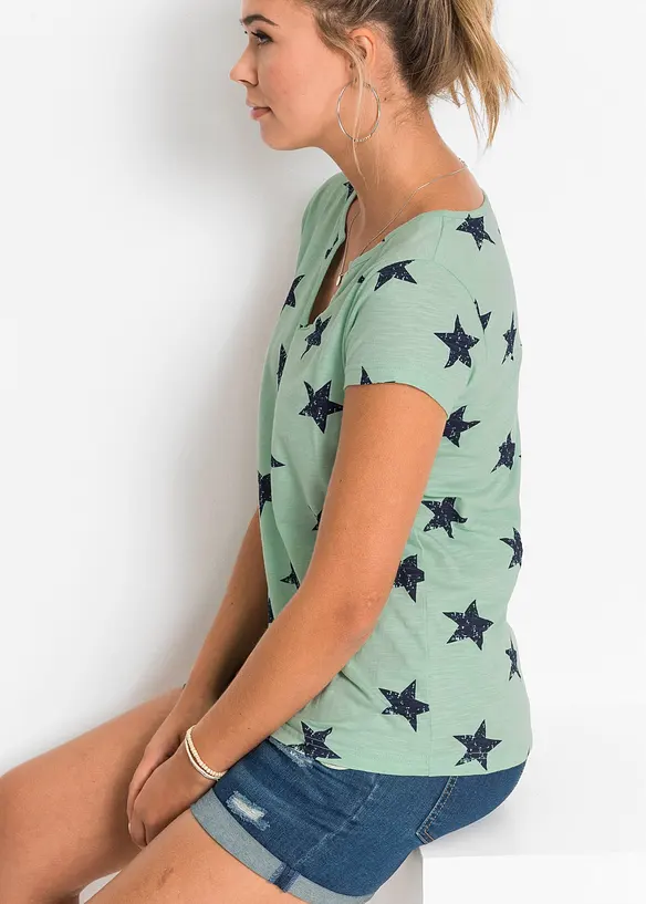 Shirt met sterrenprint, bonprix