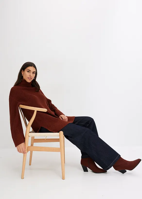 Oversized coltrui in een katoenmix, bonprix