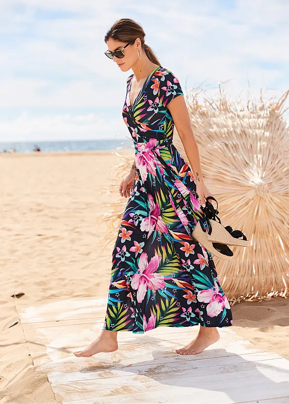 Maxi jurk in wikkellook, bonprix