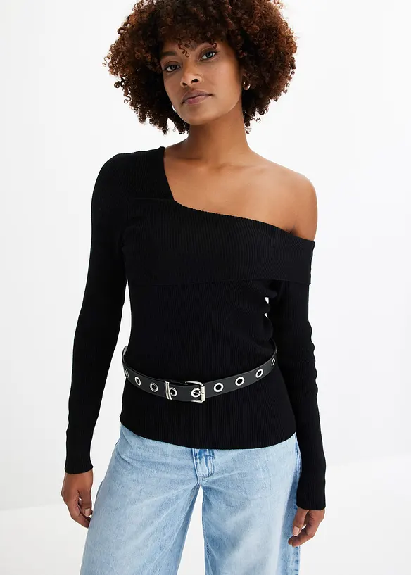 Korte off shoulder trui, bonprix