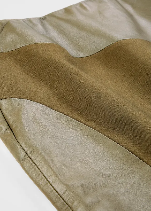 Rok van lamsnappaleer met elastisch inzetstuk, bonprix