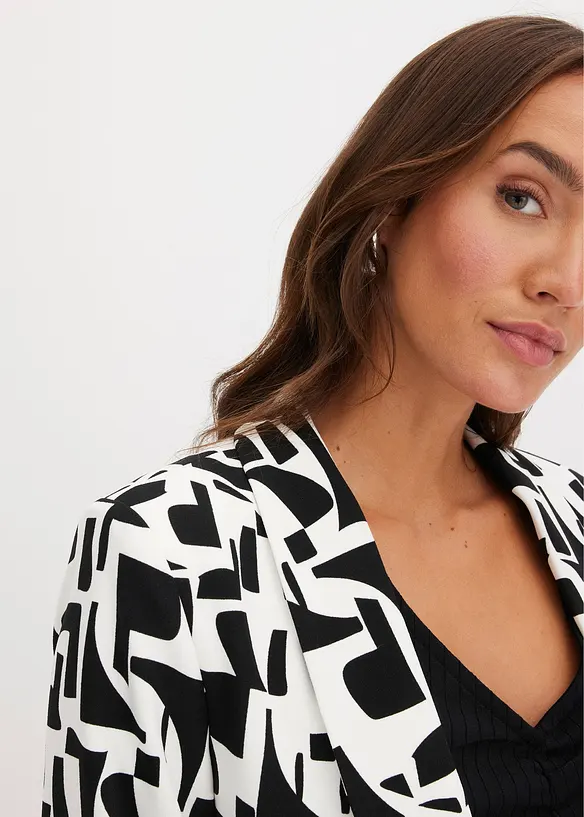 Lange blazer met print, bonprix