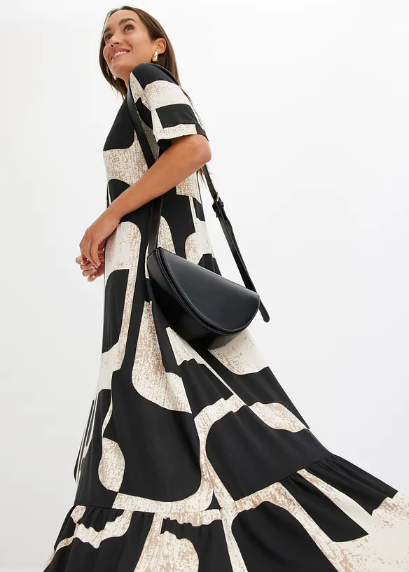 Gedessineerde maxi jurk, bonprix