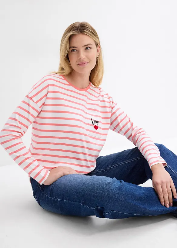 Longsleeve van biologisch katoen, bonprix