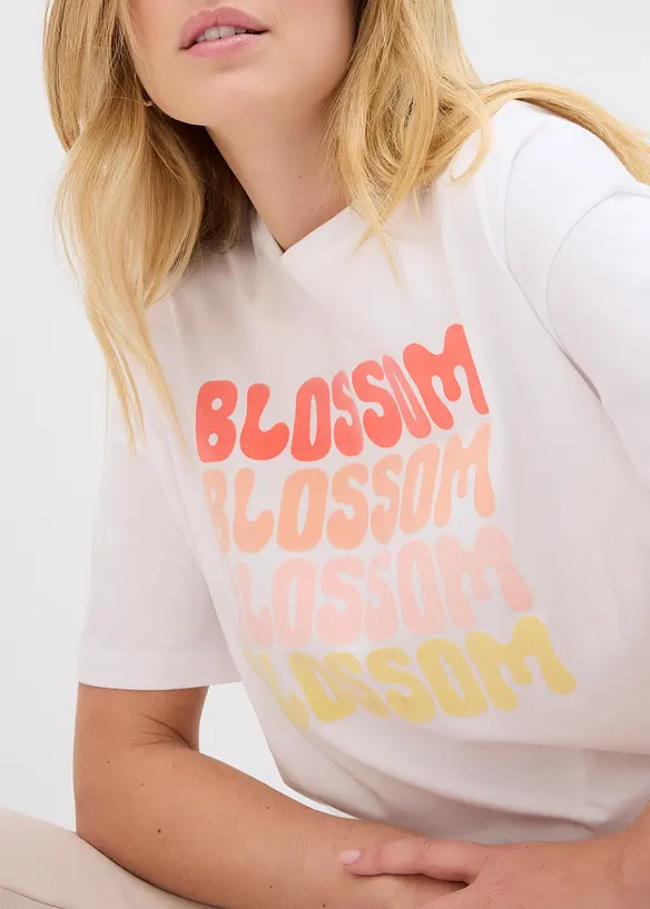 Oversized boxy shirt van biologisch katoen, bonprix