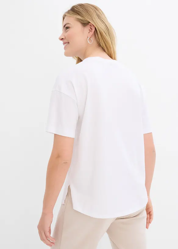 Oversized boxy shirt van biologisch katoen, bonprix