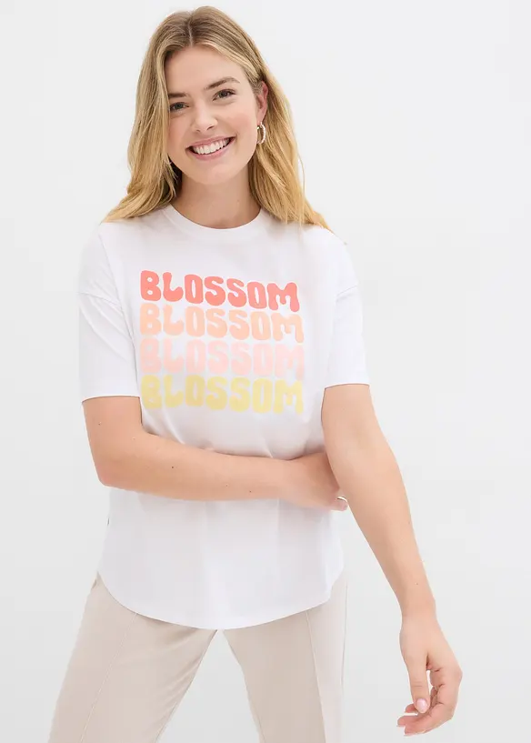 Oversized boxy shirt van biologisch katoen, bonprix
