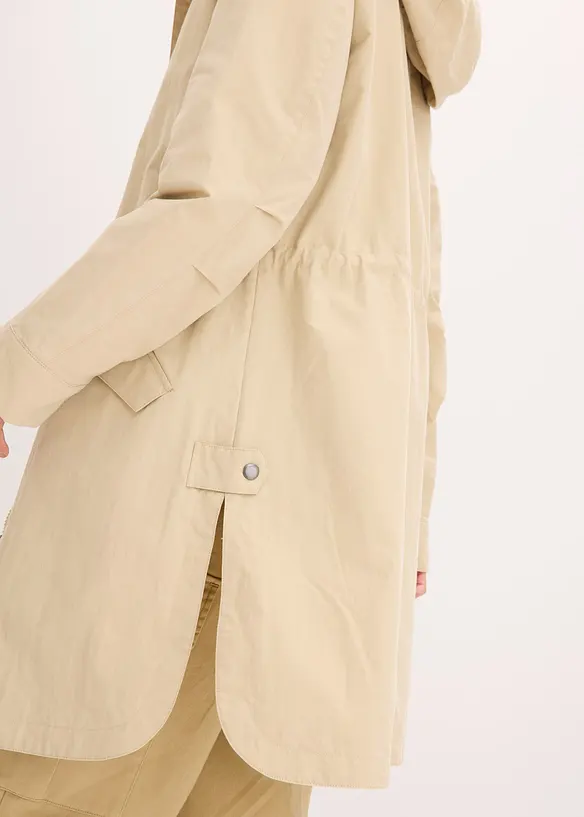 Lange parka met capuchon, bonprix