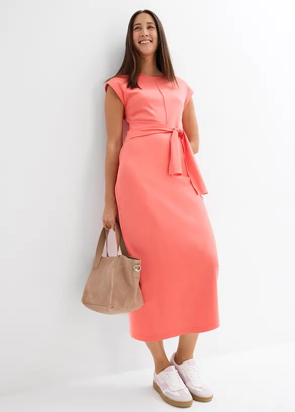 Midi jurk van jersey, bonprix