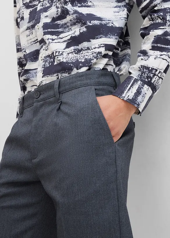 Chino bermuda met vouw, relaxed fit, bonprix