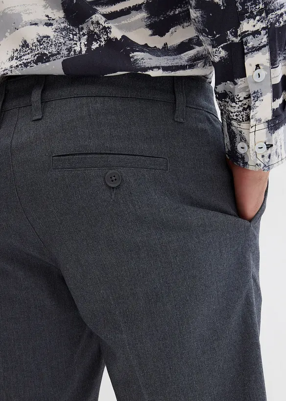 Chino bermuda met vouw, relaxed fit, bonprix