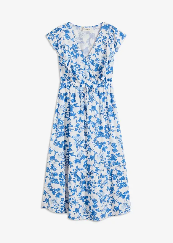 Midi jurk van soepele viscose, bonprix