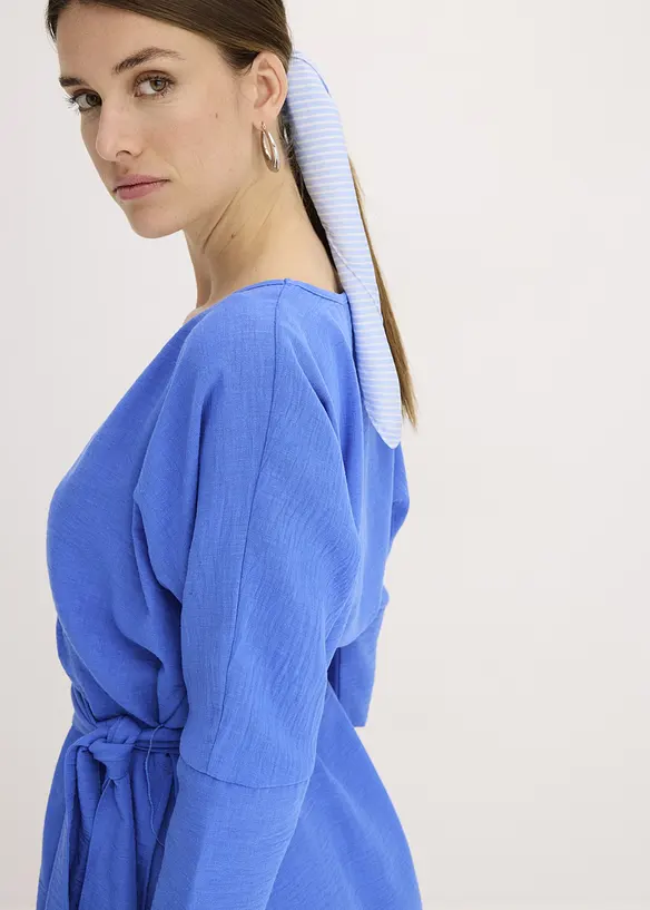 Mini jurk met riem in wikkellook, bonprix