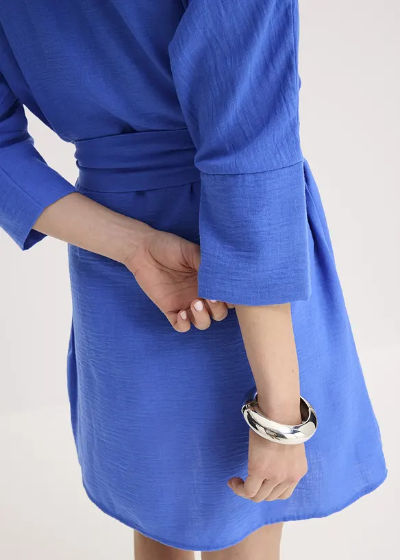 Mini jurk met riem in wikkellook, bonprix
