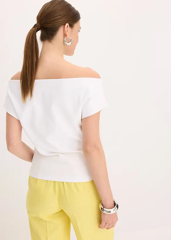 Off-shoulder shirt van puur biologisch katoen, bonprix
