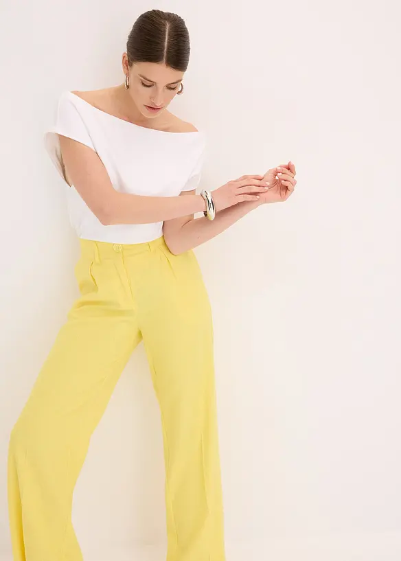 Off-shoulder shirt van puur biologisch katoen, bonprix