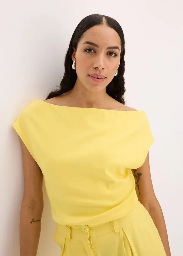 Off-shoulder shirt van puur biologisch katoen, bonprix