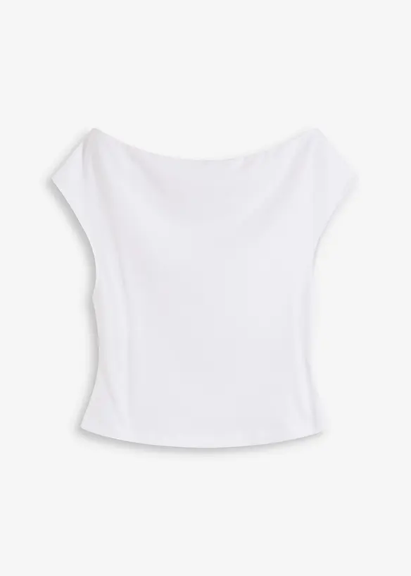Off-shoulder shirt van puur biologisch katoen, bonprix